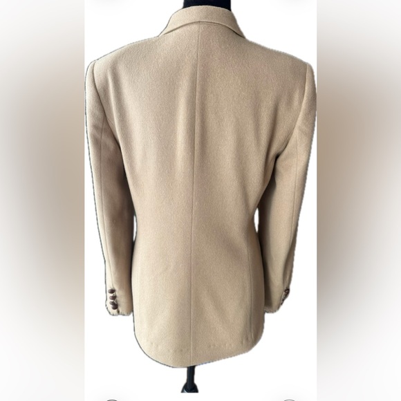 Vintage Lauren Ralph Lauren Angora-Wool Varsity Crest Blazer - Size 8 w/patches - Picture 5 of 16